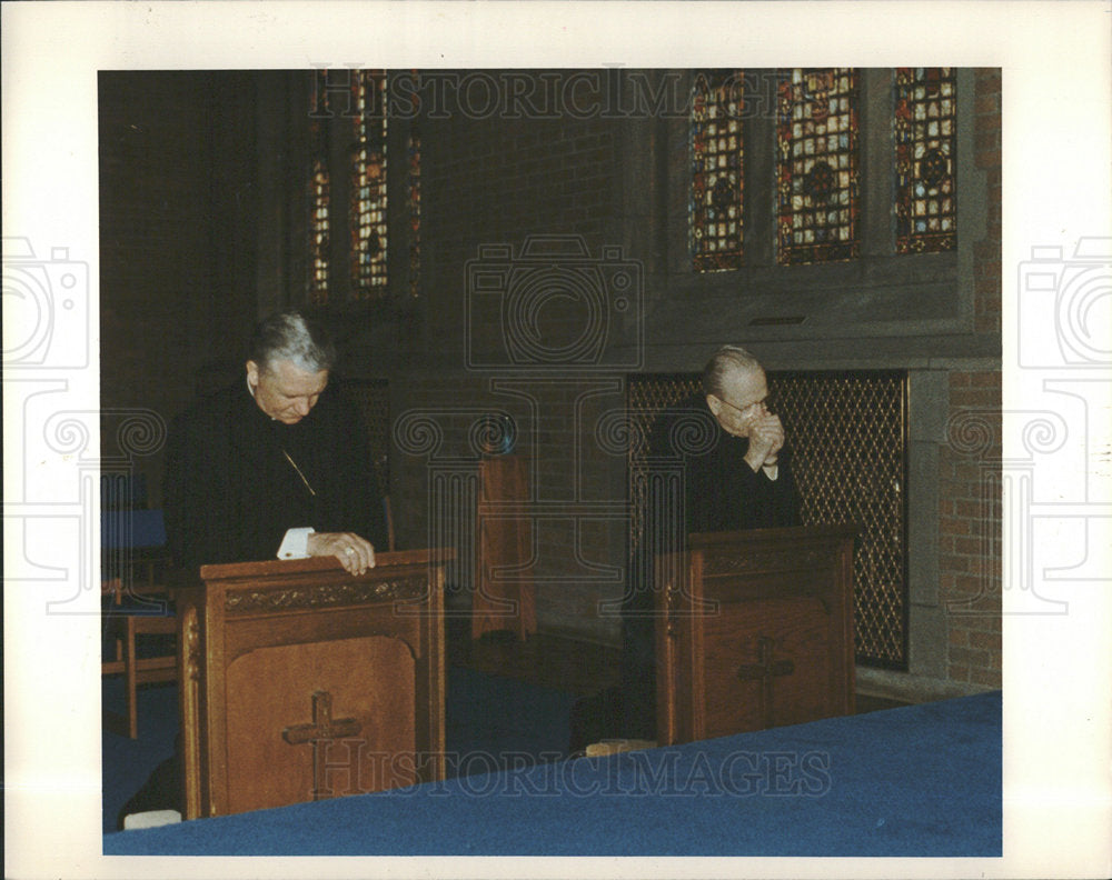 1990 Press Photo Adam J Maida Catholic - Historic Images