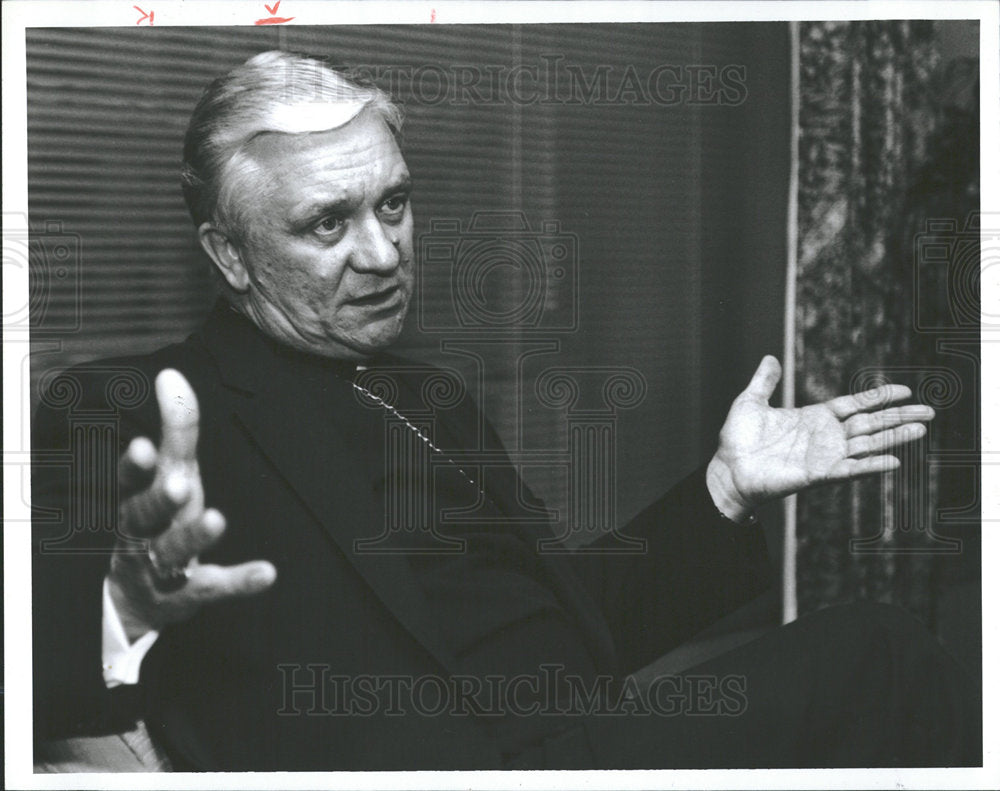 1993 Press Photo Adam Maida Catholic Archbishop - Historic Images