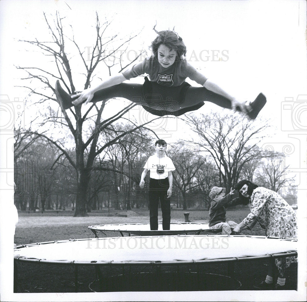 1960 Press Photo Chandler Park Phyllis secck wheels - Historic Images