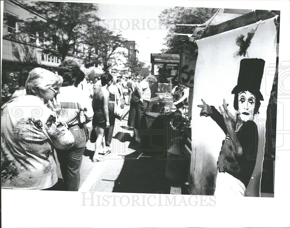 1982 Press Photo Ann Arbor Art Fair Michigan Belanger  - Historic Images