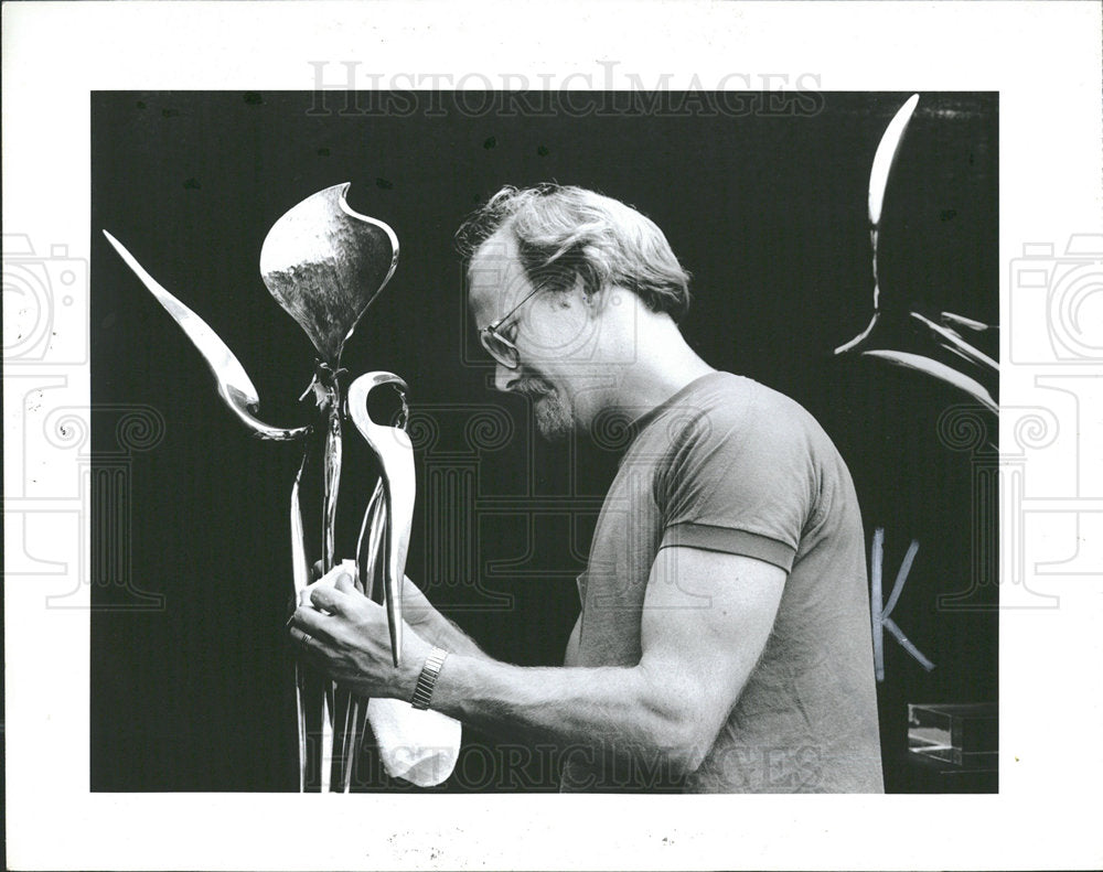 1983 Press Photo Ann Arbor Art Fair Show Michigan Tusa  - Historic Images