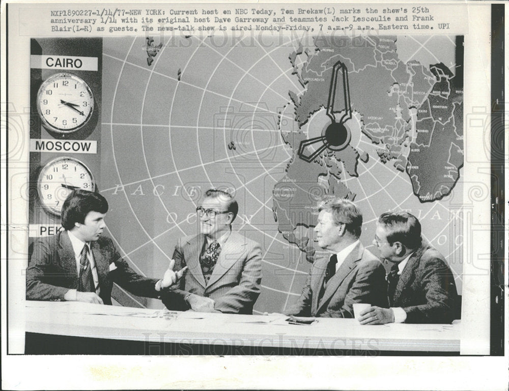 1977 Press Photo Tom Brokaw NBC Television Journalist  - Historic Images