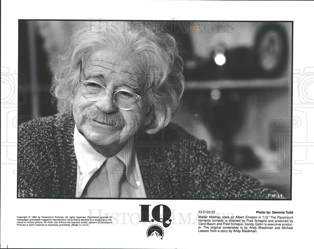 1994 Press Photo Walter Mathau Albert Einstein Fred  - Historic Images
