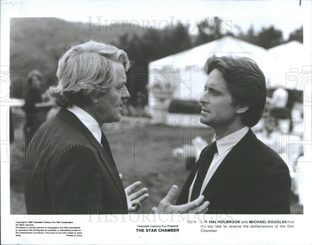1983 Press Photo Michael Douglas, American Actor. - Historic Images