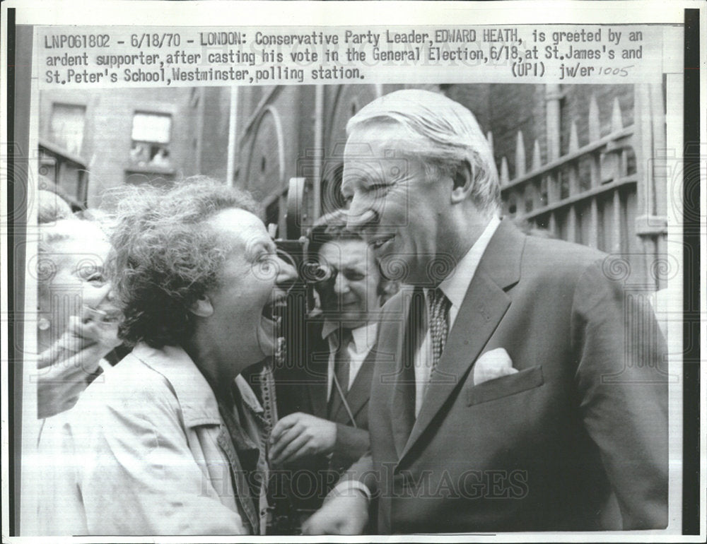 1970 Press Photo Leader Edward heath Ardent Supporter - Historic Images