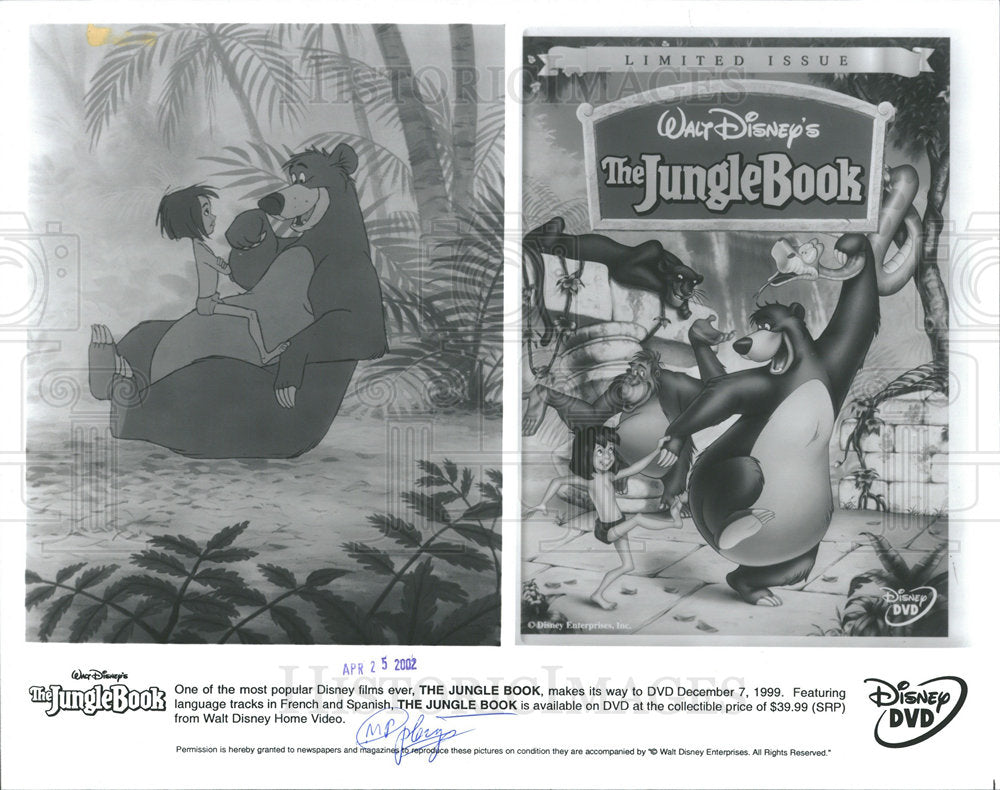2002 Press Photo The Jungle Book Disney Film - Historic Images