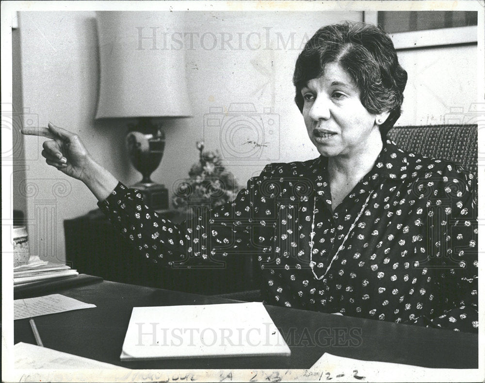 1982 Press Photo Agnes Mary Mansour Politician Michigan - Historic Images