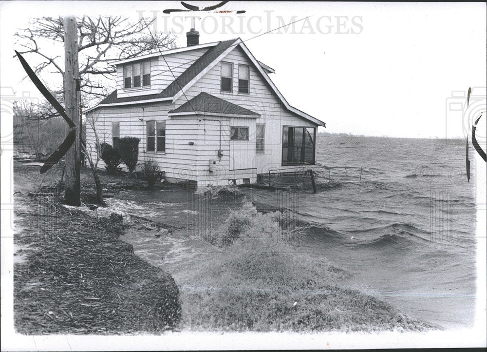1973 Press Photo Storm Area Harrison Township, MI - Historic Images