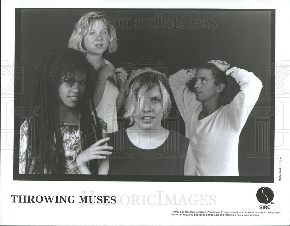1988 Press Photo Throwing Muses David Narcizo Hersh  - Historic Images