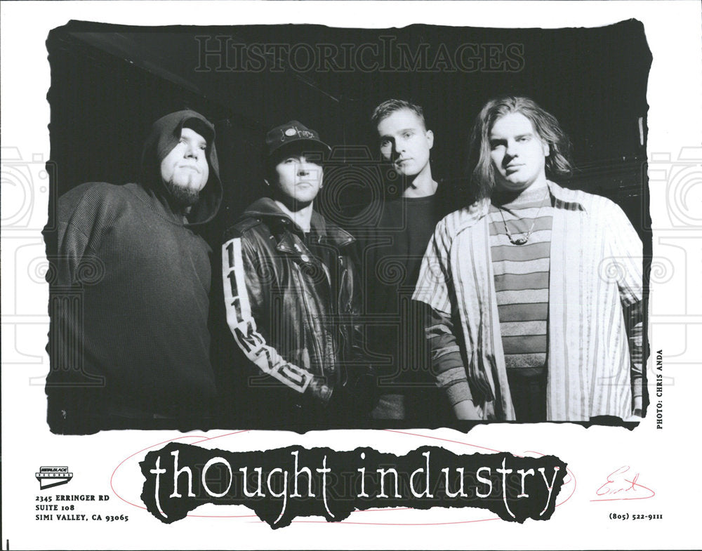 1995 Press Photo THOUGHT INDUSTRY METAL BAND - Historic Images