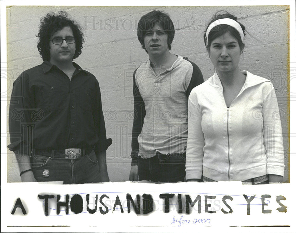 Press Photo Thousand Time Yes Band American Folk - Historic Images