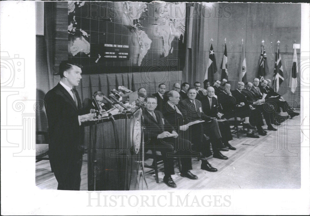 1963 Press Photo Ambassador Country World US Space Snap - Historic Images