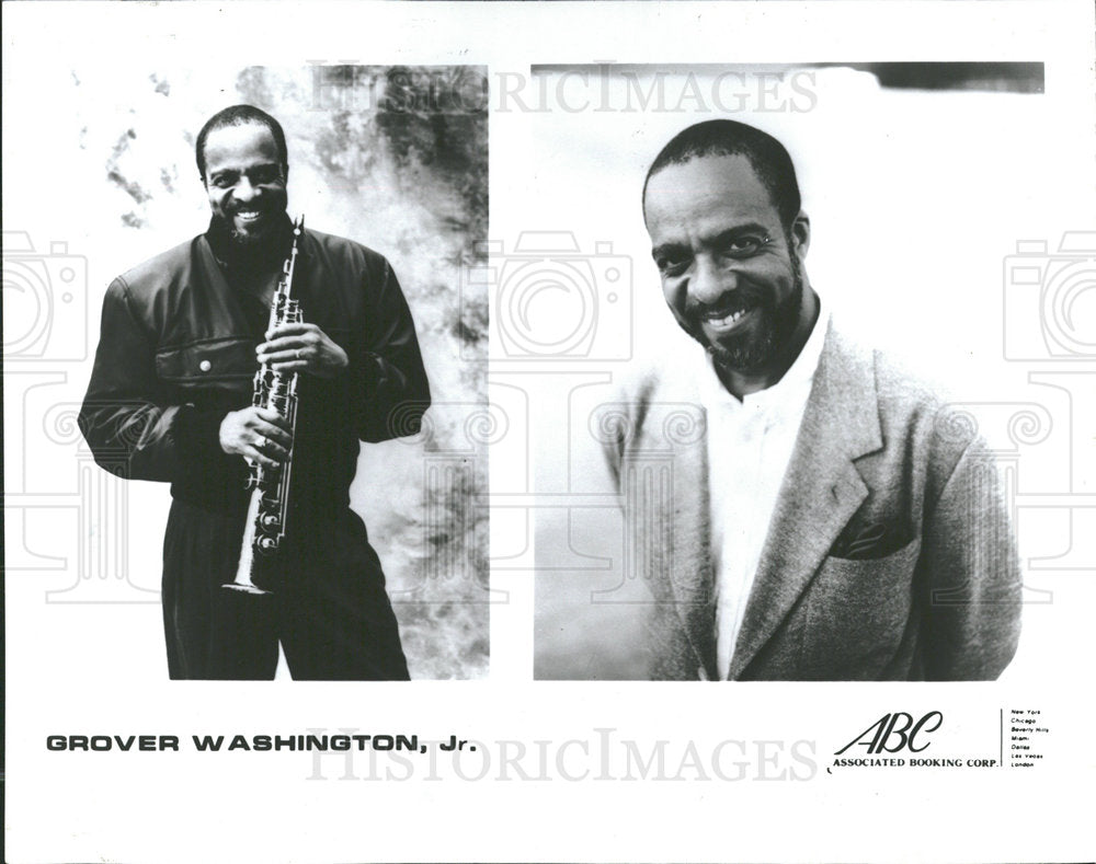 1992 Press Photo Grover Washington Jr America Jazz John - Historic Images