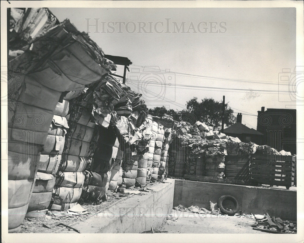 1948 1500 Tons Waste Paper - Historic Images