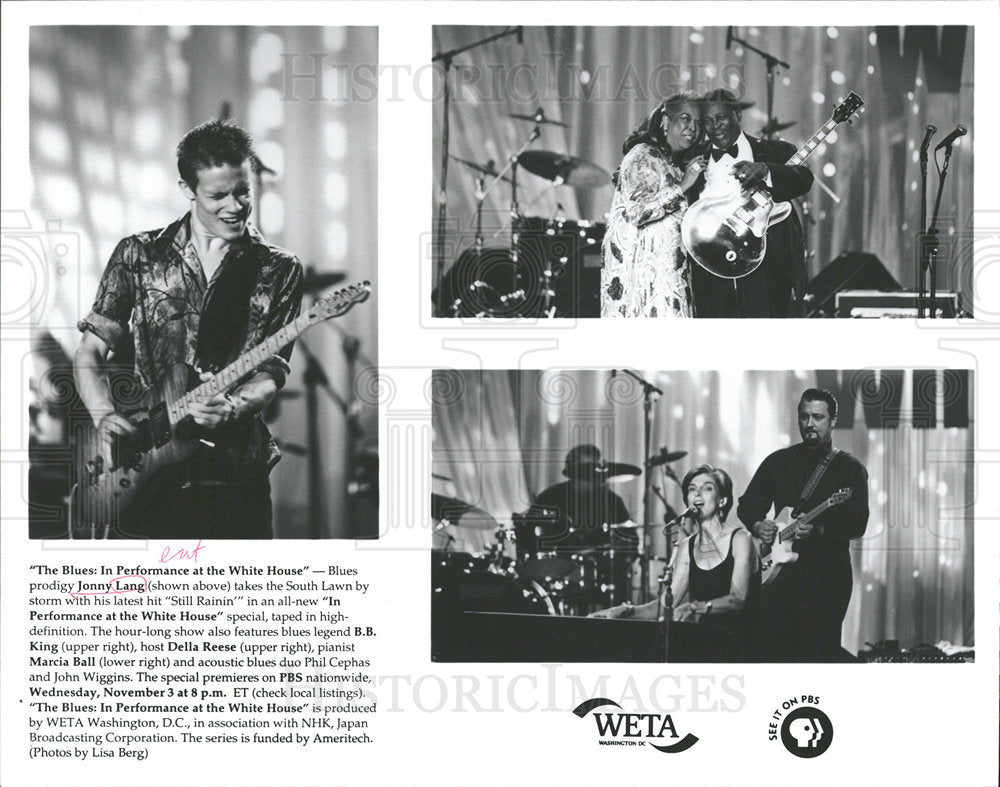 2001 Press Photo The Blues Performance At White House - Historic Images