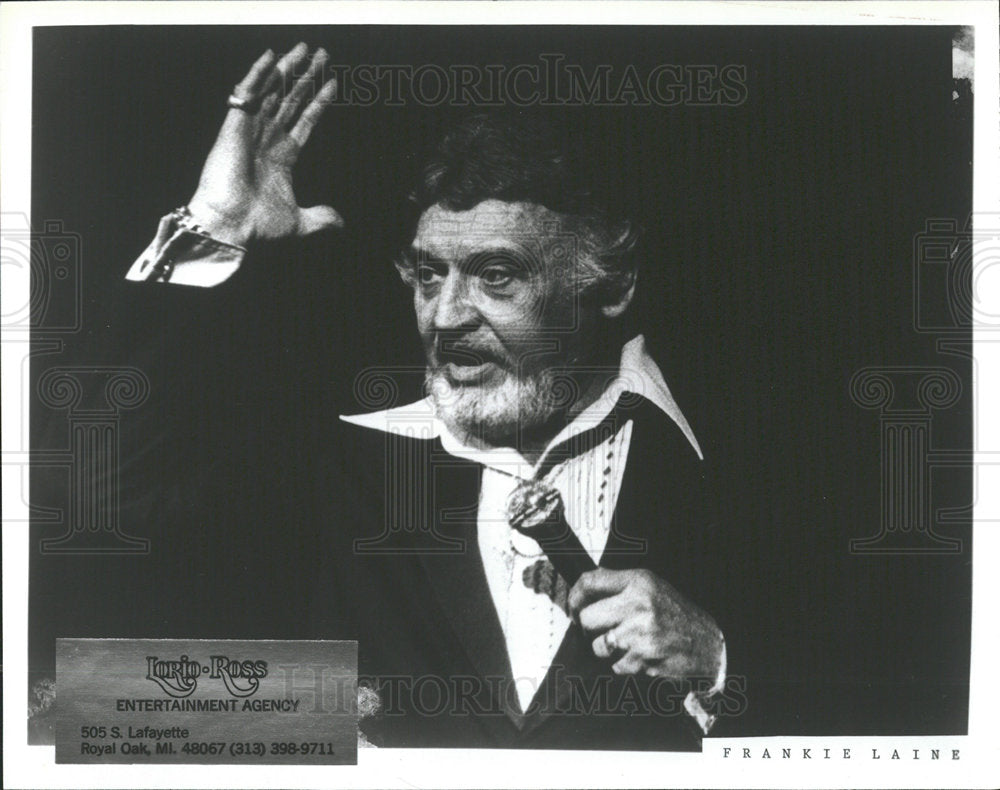 1988 Press Photo Frankie Laine American Singer Actor - Historic Images