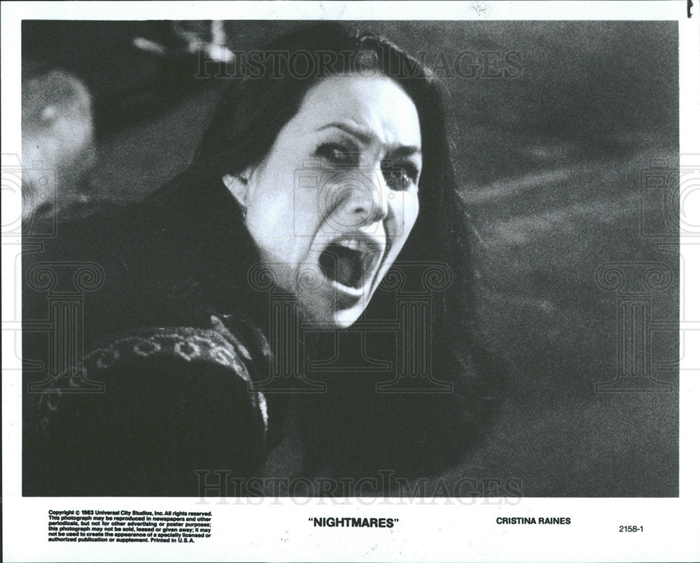 1983 Press Photo Actress Cristina Raines Nightmares - Historic Images