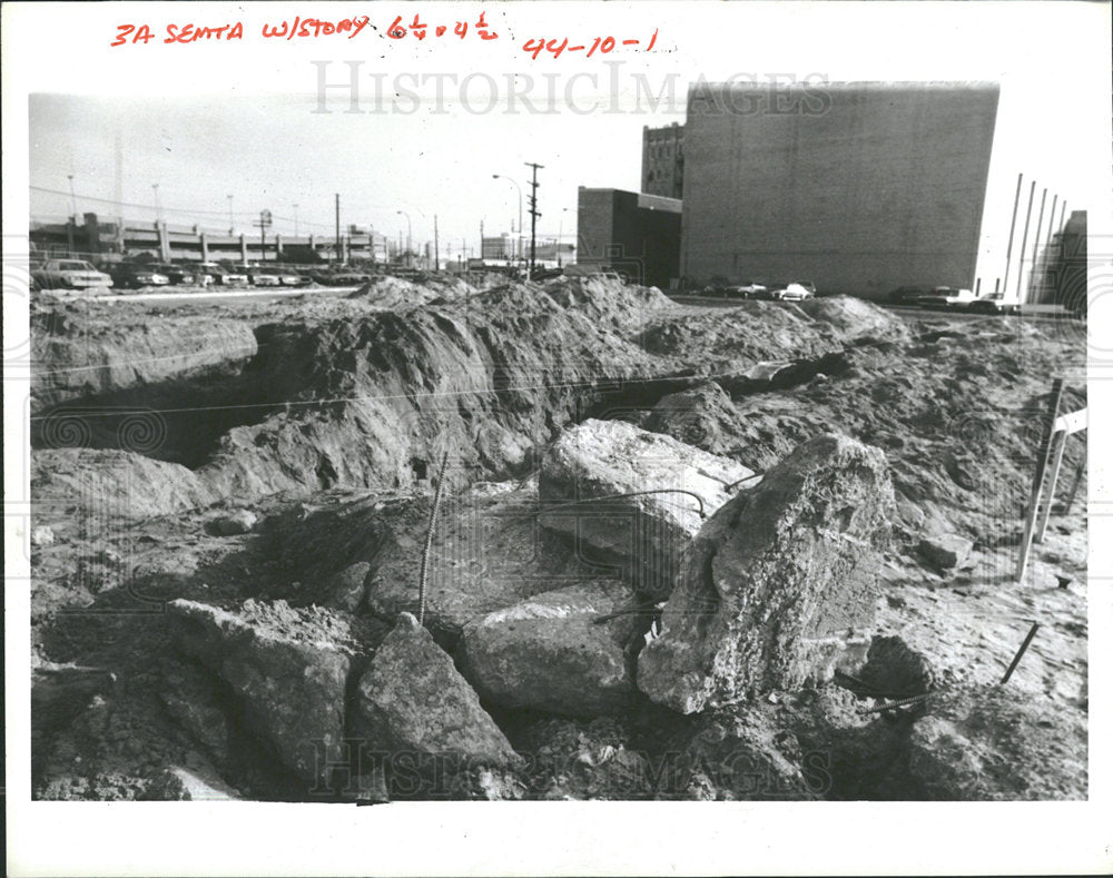 1984 Press Photo Construction Site of SEMTA Terminal - Historic Images