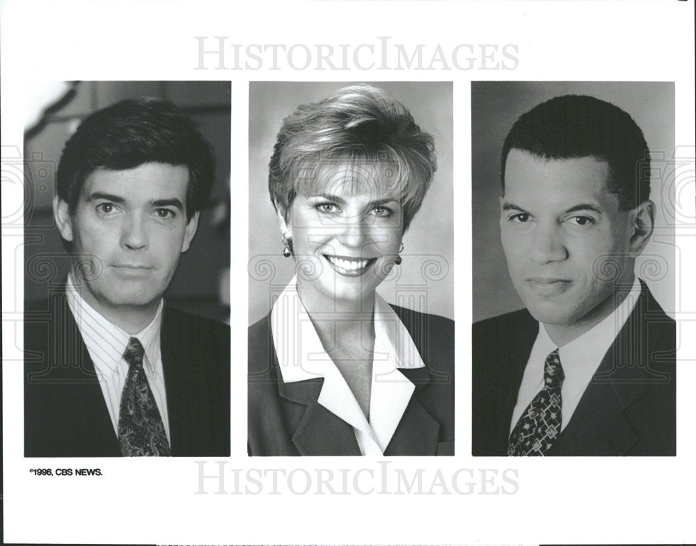2001 Press Photo CBS News John Los Angeles Sandra Russ  - Historic Images