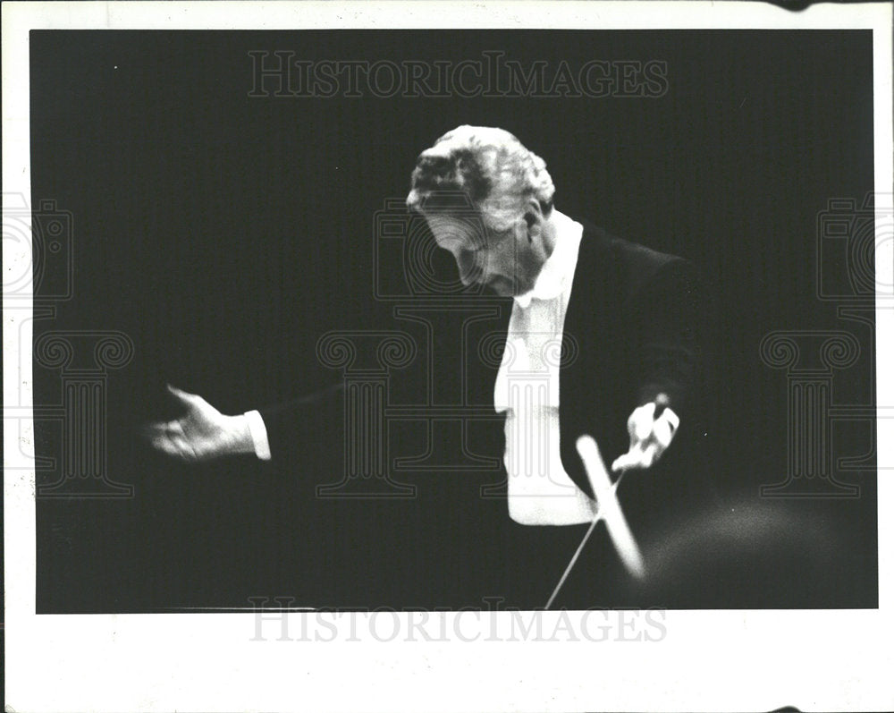 1984 Press Photo Herbin Gunther Det. Symphony Conductor - Historic Images