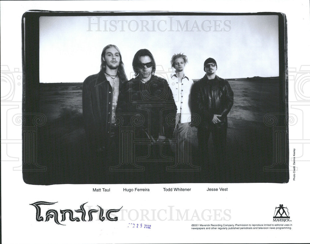 2002 Press Photo TANTRIC ROCK BAND - Historic Images