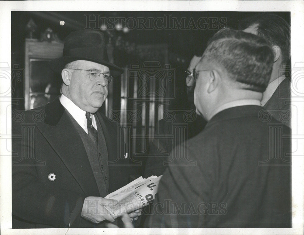 1938 Press Photo Sullivan superintendent Investigation - Historic Images