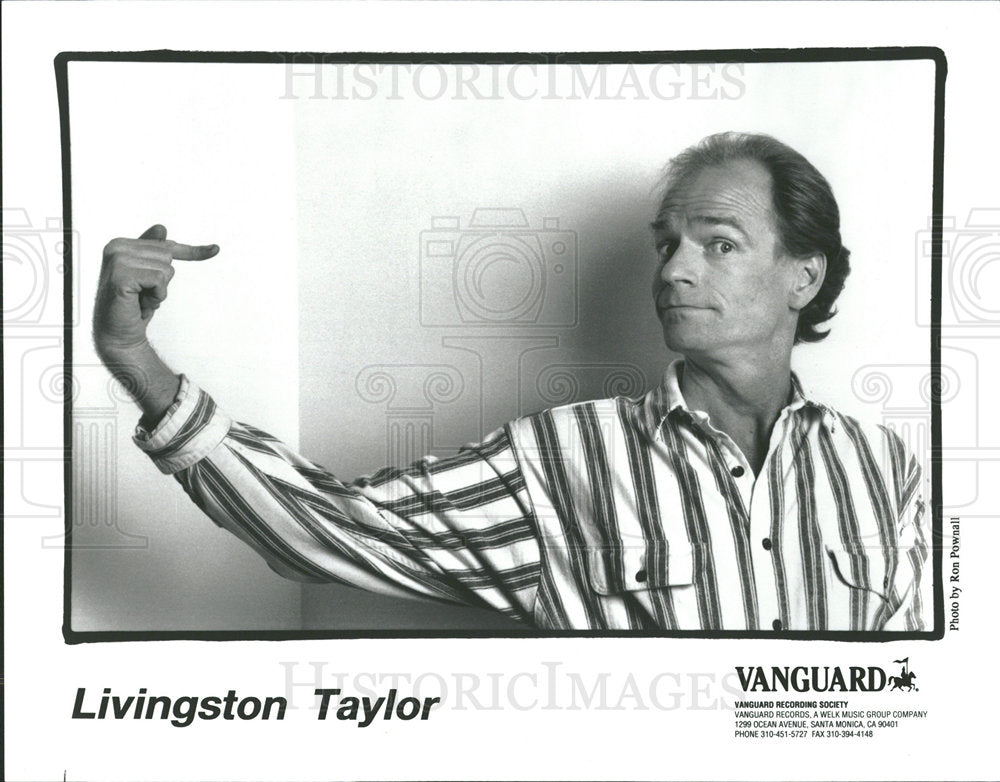 1993 Press Photo Livingston Taylor Singer Songwriter - Historic Images