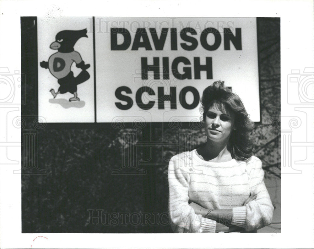 1986 Press Photo Strip Search/Davison High/Michigan - Historic Images