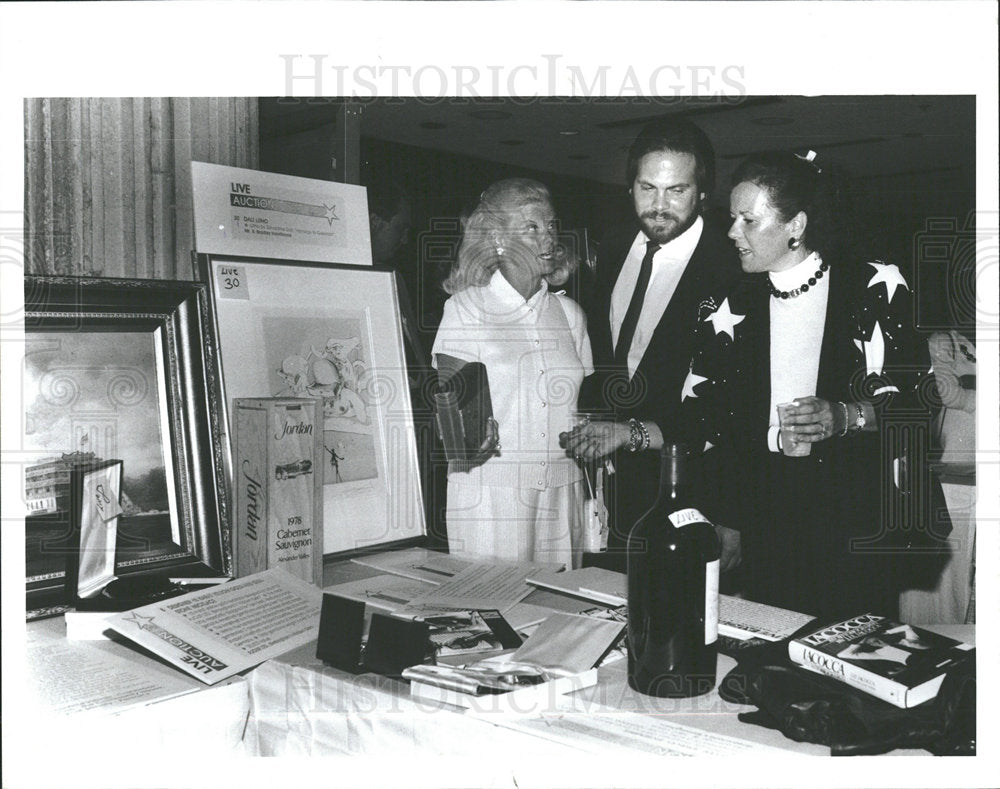 1987 Press Photo Detroit Fash Bash Michelle Taylor - Historic Images