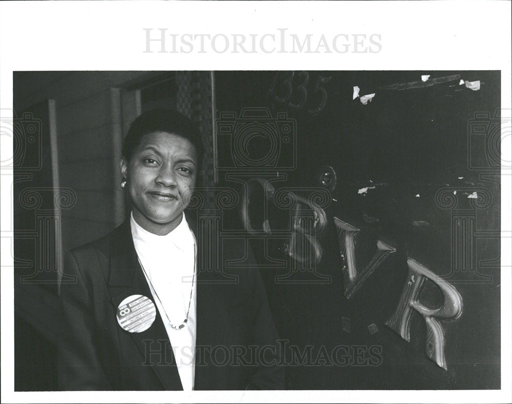 1990 Press Photo Maureen Taylor Neighborhood Mediations - Historic Images