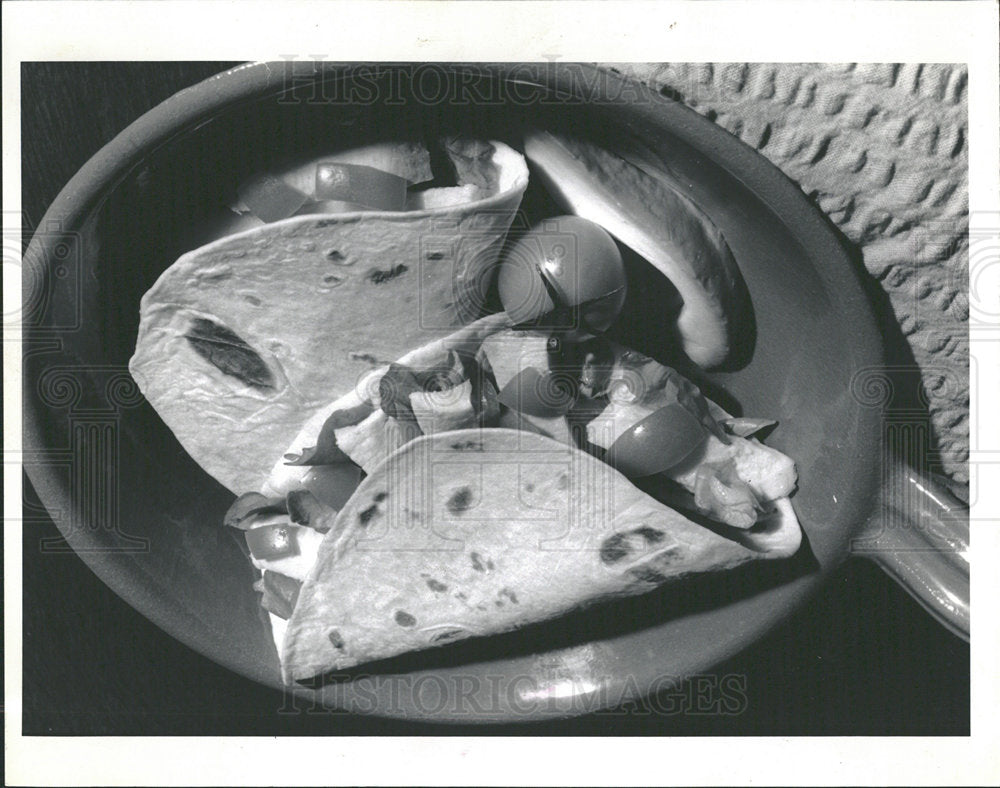 1991 Press Photo Shark Steak Fajitas Lime Juice Soy - Historic Images