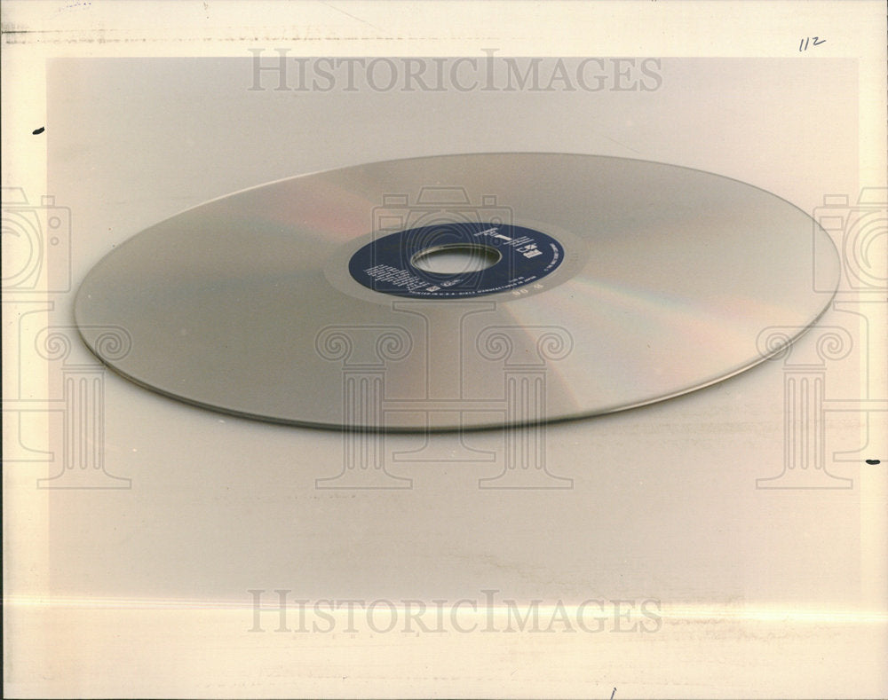1992 Press Photo Laserdisc Optical Disc Storage - Historic Images