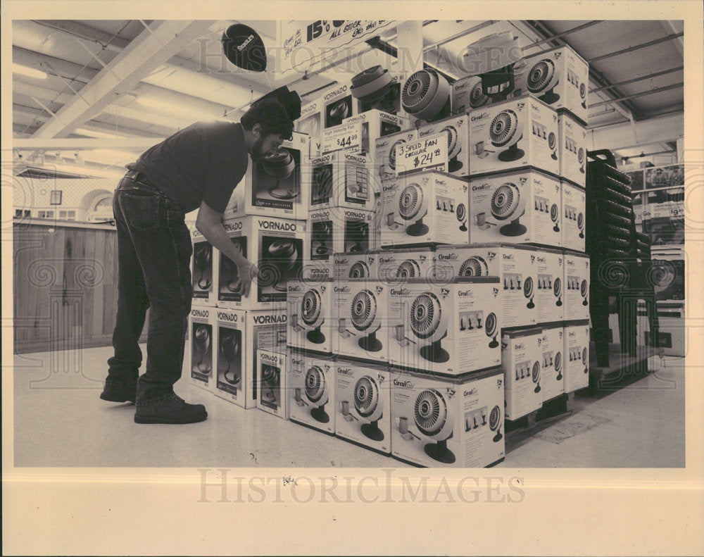 1994 Press Photo Heat Wave Chicago - Historic Images