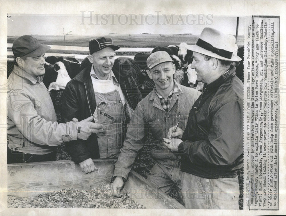 1957 Press Photo Franklin County Farming Senate - Historic Images