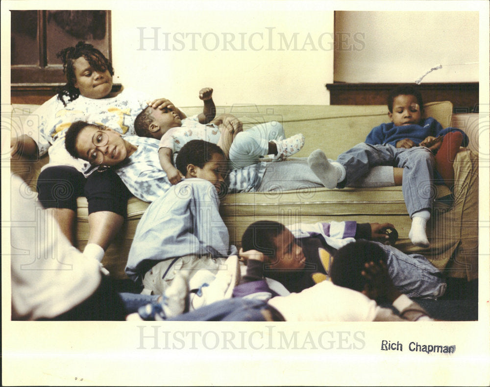 1991 Press Photo Cynthia Jackson Rose Johnson Aaron - Historic Images