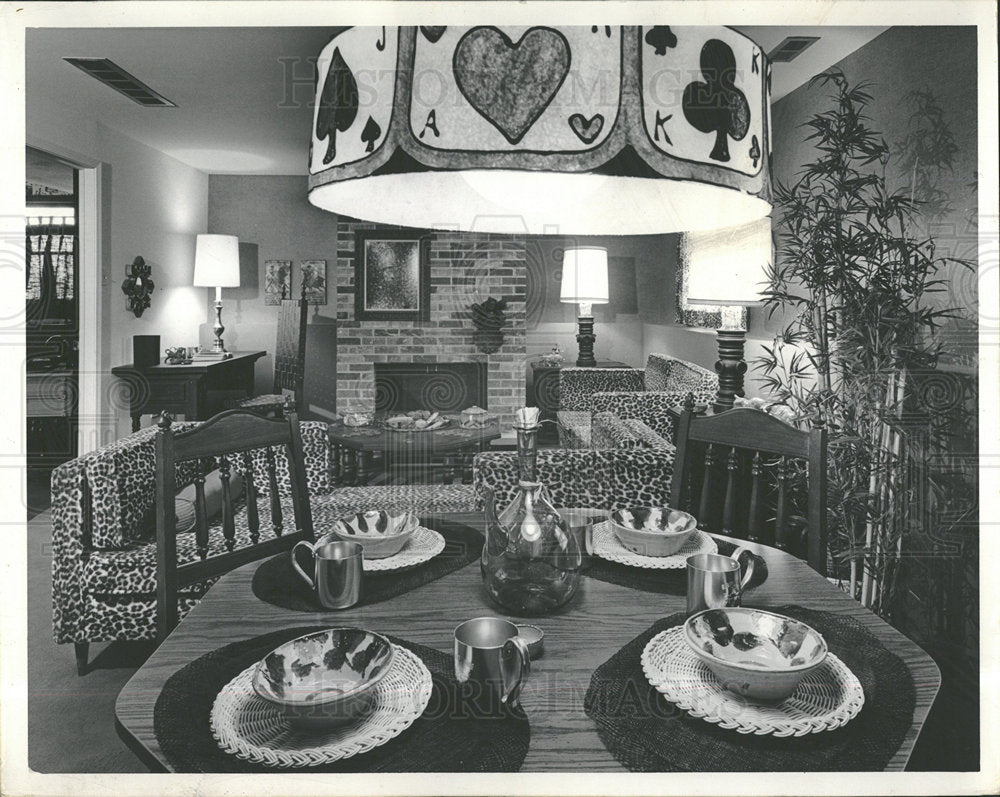 1969 Press Photo Family Room of Partridge Pointe - Historic Images