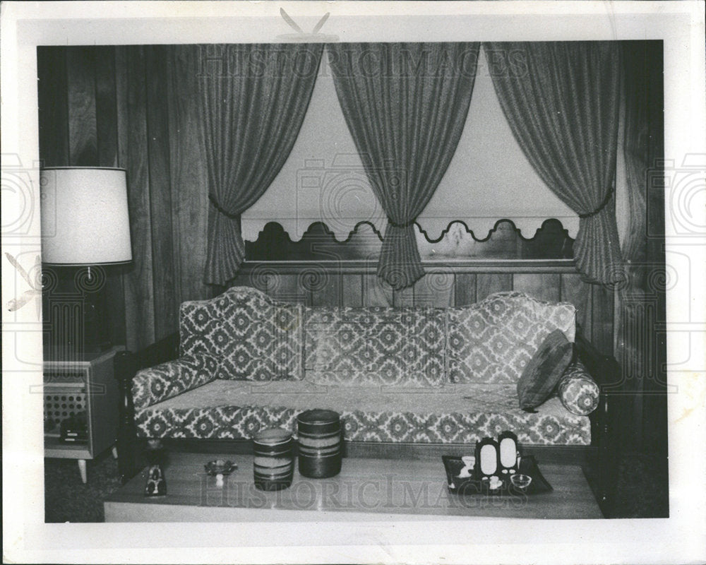 1970 Press Photo Family Room Interior Decorating - Historic Images