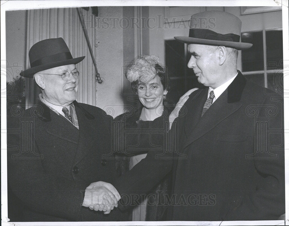 1942 Press Photo Green Murray Rosenberg White House AFL - Historic Images