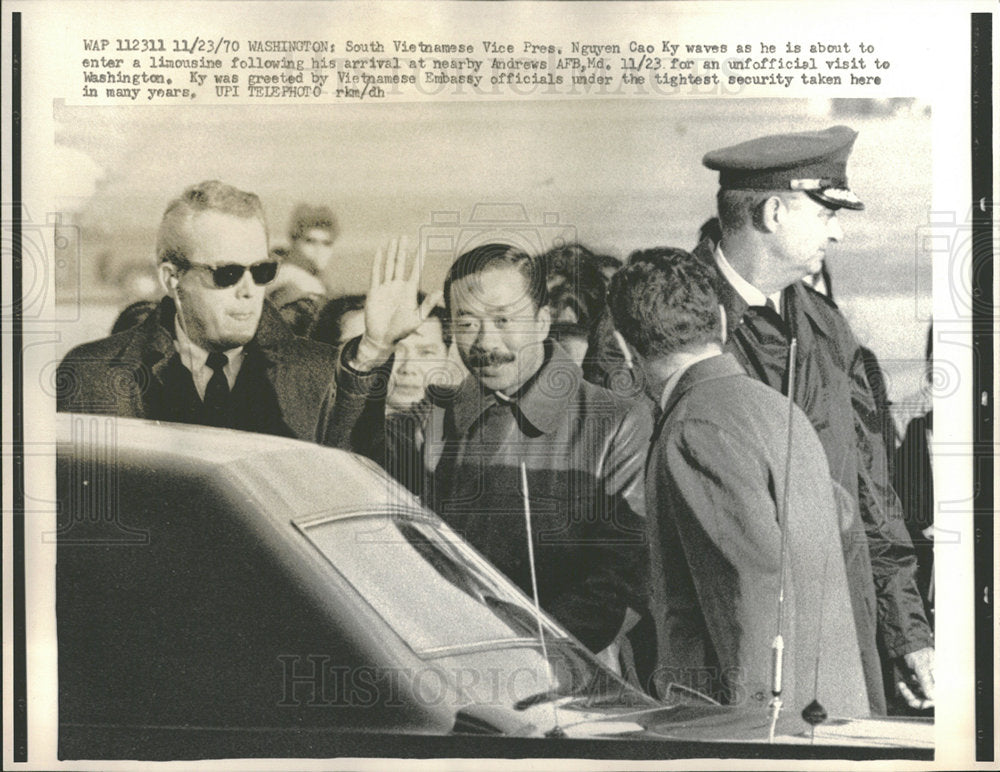 1970 Press Photo Nguyen Cao Ky - Historic Images