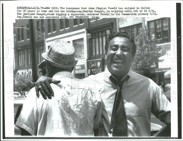 1970 Press Photo Politician Charles Rangel - Historic Images