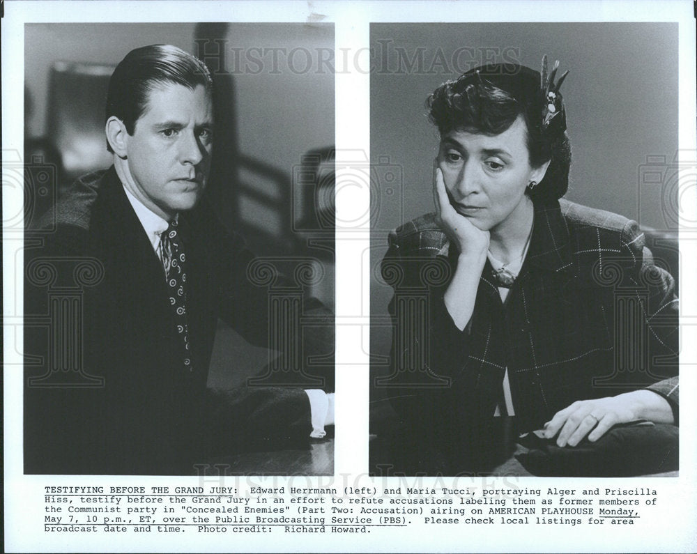 1984 Press Photo Herrmann & Tucci In XConcealed Enemies - Historic Images