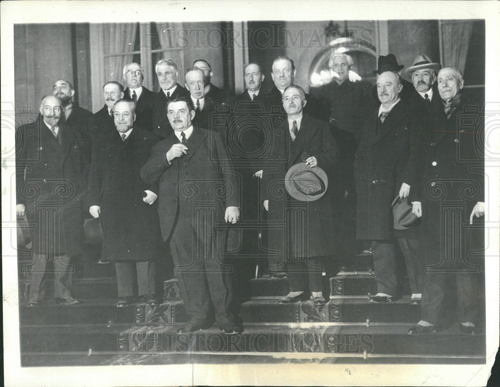 1932 Press Photo Premeir Edquard Herriot and Cabinet - Historic Images