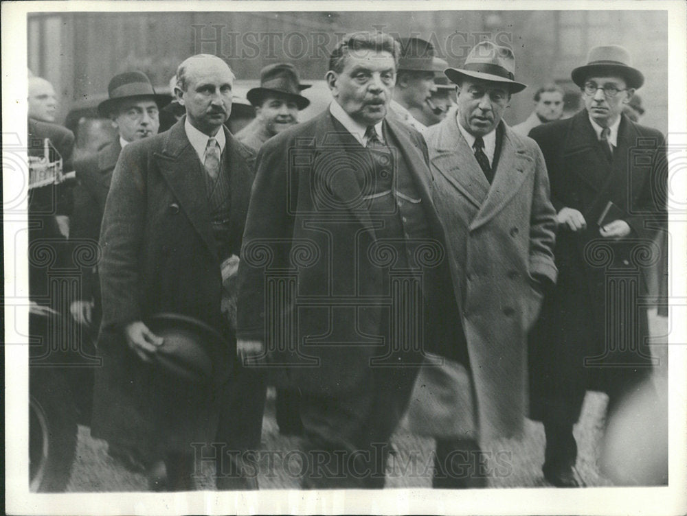 1934 Press Photo Edquard Herriot French Socialists - Historic Images