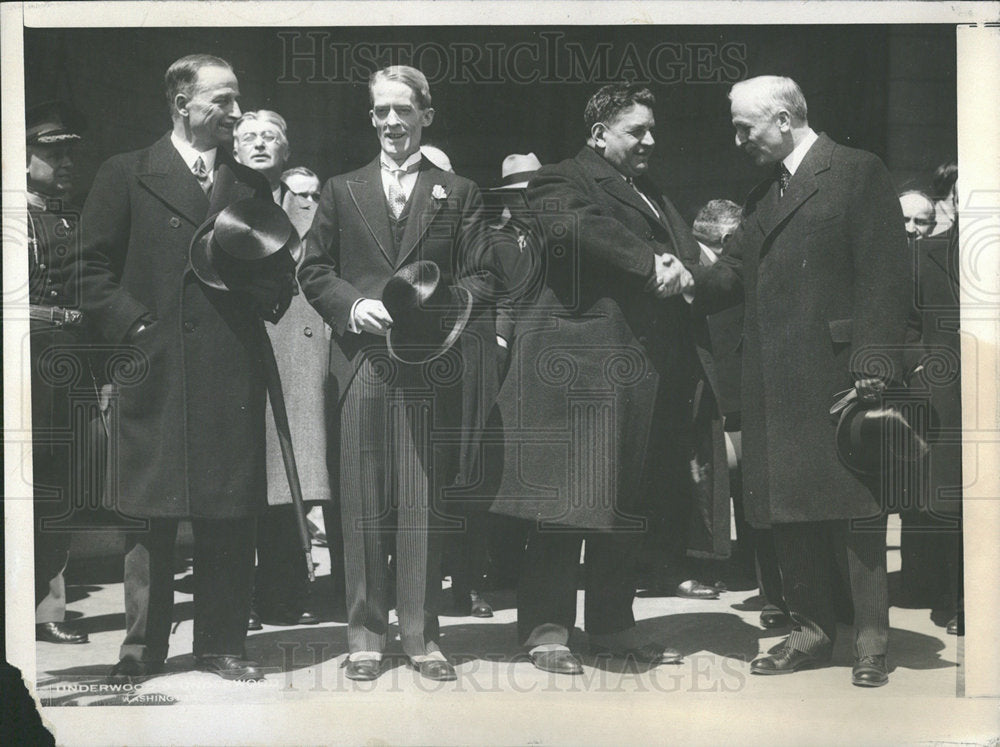 1933 Press Photo Premier Herriot/France/Pres. Roosevelt - Historic Images