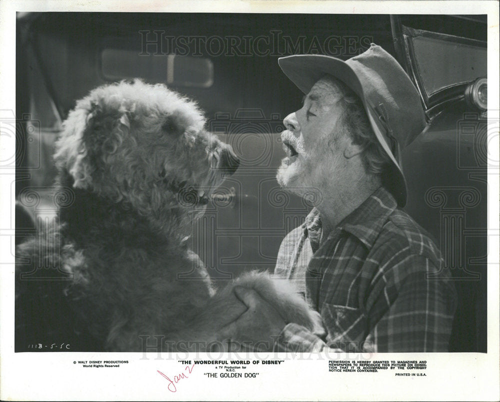 1976 Press Photo Paul Brinegar/Actor/Golden Dog/Disney - Historic Images