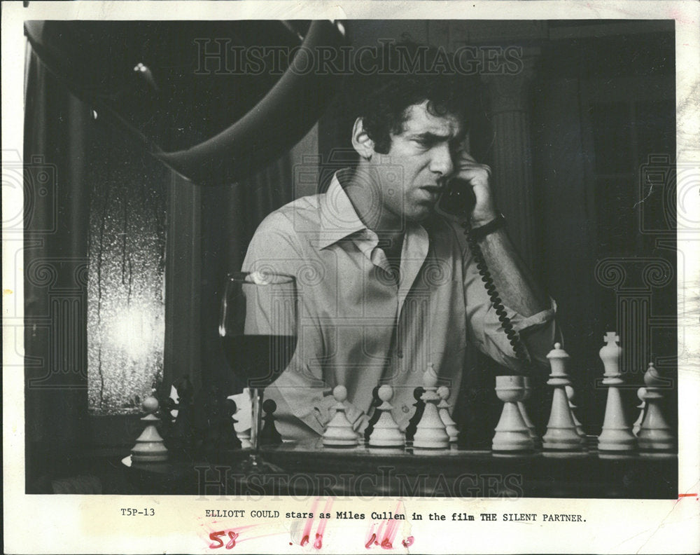 1979 Press Photo Elliott Gould Silent Partners - Historic Images