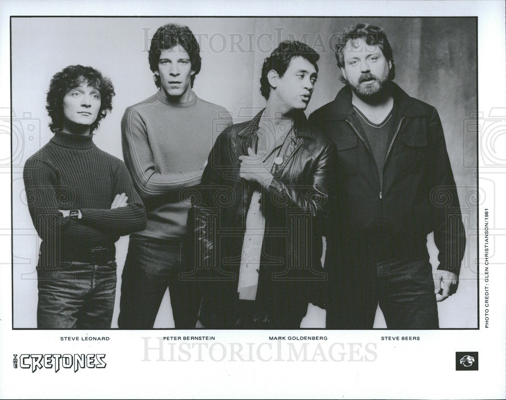 1981 Press Photo Cretones American Rock Musicians Band  - Historic Images