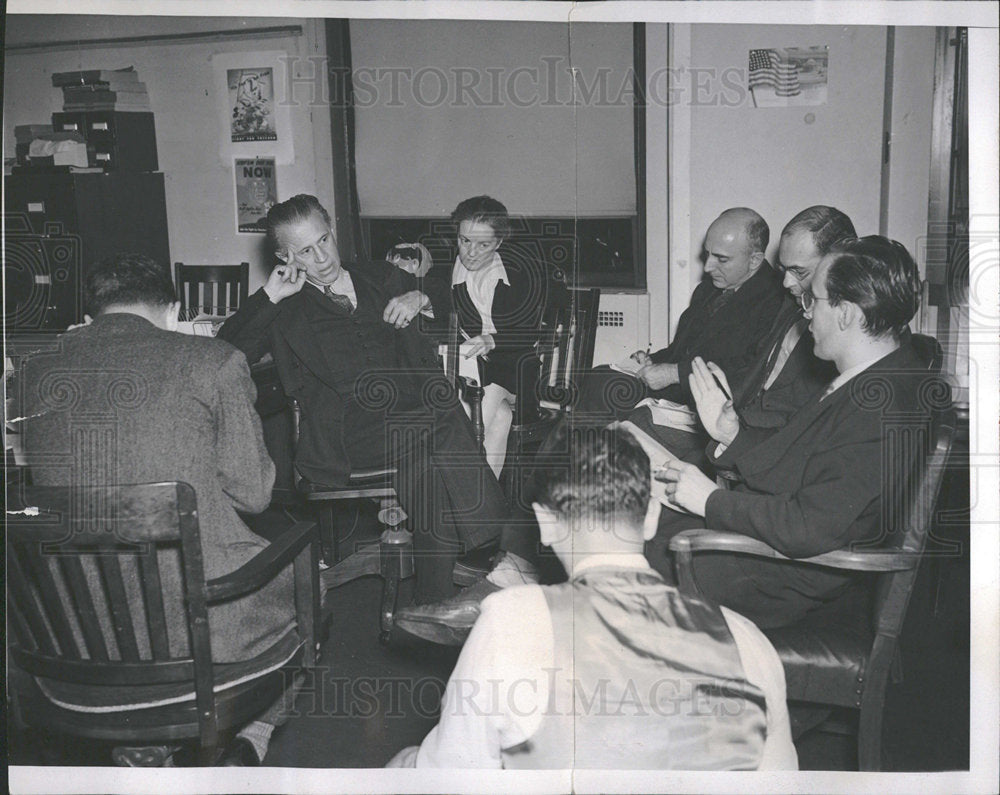 1941 Press Photo George Creel Freedom Headquarters NYC - Historic Images