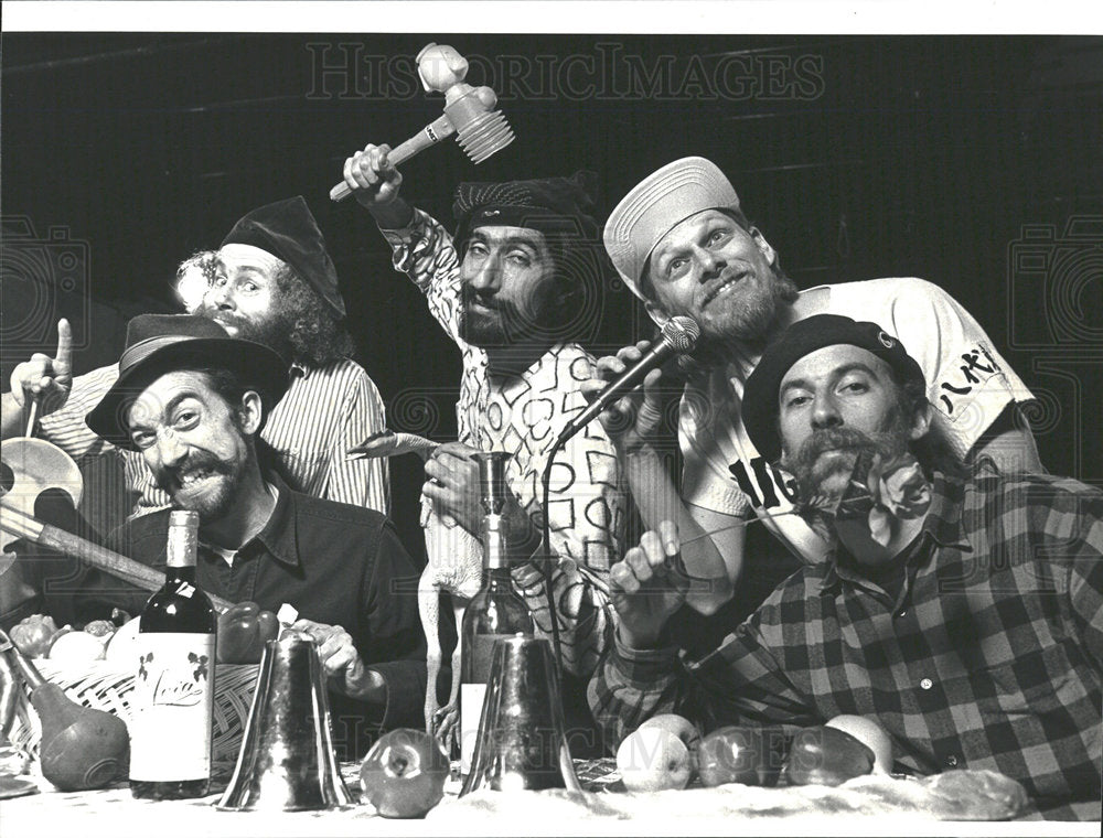 1987 Press Photo Music Group Flying Karamazov Brothers - Historic Images