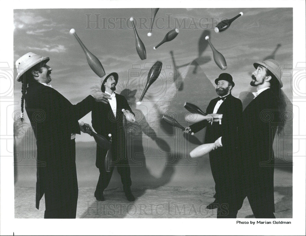1996 Press Photo Music Group Flying Karamazov Brothers - Historic Images